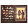 Personalized 55th Anniversary Canvas - Wedding Gift with Custom Photo Wall Art