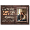 Personalized 25th Anniversary Canvas - Wedding Gift with Custom Photo Wall Art