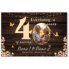 Personalized 40th Anniversary Canvas - Custom Photo Couple Wall Art