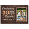 Personalized 30th Anniversary Canvas - Wedding Gift with Custom Photo Wall Art