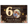 Personalized 60th Anniversary Canvas - Custom Photo Couple Wall Art