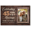 Personalized 45th Anniversary Canvas - Wedding Gift with Custom Photo Wall Art