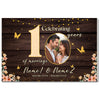 Personalized 10th Anniversary Canvas - Custom Photo Couple Wall Art