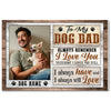 Custom Photo Dog Dad Canvas - Personalized Wall Art Decor