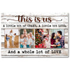 Personalized This Is Us Canvas - Custom Family Photo Wall Art