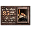 Personalized 35th Anniversary Canvas - Wedding Gift with Custom Photo Wall Art