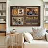 Personalized 55th Wedding Anniversary Canvas - Custom Wall Art Celebrating 55 Years of Marriage