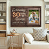 Personalized 30th Anniversary Canvas - Wedding Gift with Custom Photo Wall Art