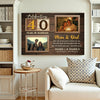 Personalized 40th Wedding Anniversary Canvas - Custom Wall Art Celebrating 40 Years of Marriage