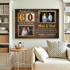 Personalized 60th Wedding Anniversary Canvas - Custom Wall Art Celebrating 60 Years of Marriage