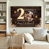 Personalized 20th Anniversary Canvas - Custom Photo Couple Wall Art