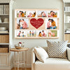 Personalized Couple Canvas - Custom Photo & Names, Romantic Anniversary Gift