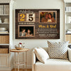 Personalized 25th Wedding Anniversary Canvas - Custom Wall Art Celebrating 25 Years of Marriage