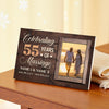 Personalized 55th Anniversary Canvas - Wedding Gift with Custom Photo Wall Art