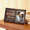 Personalized 40th Anniversary Canvas - Wedding Gift with Custom Photo Wall Art