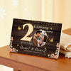 Personalized 20th Anniversary Canvas - Custom Photo Couple Wall Art