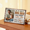 Custom Photo Dog Dad Canvas - Personalized Wall Art Decor