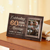 Personalized 60th Anniversary Canvas - Diamond Wedding Gift with Custom Photo Wall Art