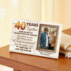 Personalized 40 Years Together Canvas - Custom Anniversary Couple Wall Art