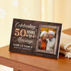 Personalized 50th Anniversary Canvas - Golden Wedding Gift with Custom Photo Wall Art