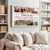 Custom Family Canvas Wall Art - This Is Us Saying, Personalized Photo