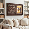 Personalized 55th Anniversary Canvas - Wedding Gift with Custom Photo Wall Art