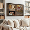 Personalized 20th Wedding Anniversary Canvas - Custom Wall Art Celebrating 20 Years of Marriage