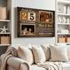 Personalized 25th Wedding Anniversary Canvas - Custom Wall Art Celebrating 25 Years of Marriage