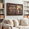 Personalized 45th Anniversary Canvas - Wedding Gift with Custom Photo Wall Art