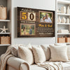Personalized 50th Wedding Anniversary Canvas - Custom Wall Art Celebrating 50 Years of Marriage
