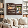 Personalized 30th Anniversary Canvas - Wedding Gift with Custom Photo Wall Art