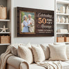 Personalized 50th Anniversary Canvas - Celebrating 50 Years Together with Custom Photo Wall Art