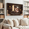 Personalized 10th Anniversary Canvas - Custom Photo Couple Wall Art