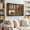 Personalized 35th Wedding Anniversary Canvas - Custom Wall Art Celebrating 35 Years of Marriage