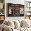 50th Wedding Anniversary Personalized Canvas - Custom Photo Wall Art Celebrating 50 Years of Love