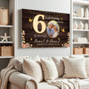 Personalized 60th Anniversary Canvas - Custom Photo Couple Wall Art
