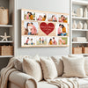 Personalized Couple Canvas - Custom Photo & Names, Romantic Anniversary Gift