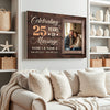 Personalized 25th Anniversary Canvas - Wedding Gift with Custom Photo Wall Art