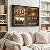 Personalized 40th Wedding Anniversary Canvas - Custom Wall Art Celebrating 40 Years of Marriage