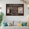 50th Wedding Anniversary Personalized Canvas - Custom Photo Wall Art Celebrating 50 Years of Love