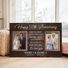 50th Wedding Anniversary Personalized Canvas - Custom Photo Wall Art Celebrating 50 Years of Love