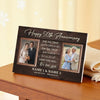50th Wedding Anniversary Personalized Canvas - Custom Photo Wall Art Celebrating 50 Years of Love