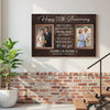 50th Wedding Anniversary Personalized Canvas - Custom Photo Wall Art Celebrating 50 Years of Love