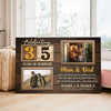 Personalized 35th Wedding Anniversary Canvas - Custom Wall Art Celebrating 35 Years of Marriage