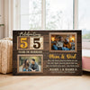 Personalized 55th Wedding Anniversary Canvas - Custom Wall Art Celebrating 55 Years of Marriage