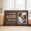 Personalized 40th Anniversary Canvas - Wedding Gift with Custom Photo Wall Art