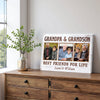 Grandpa And Grandson Best Friends For Life, Personalized Custom Photo Canvas Print Wall Art, Father's Day Gift for Grandpa from Grandson