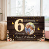 Personalized 60th Anniversary Canvas - Custom Photo Couple Wall Art