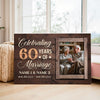 Personalized 60th Anniversary Canvas - Diamond Wedding Gift with Custom Photo Wall Art