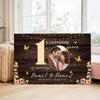 Personalized 10th Anniversary Canvas - Custom Photo Couple Wall Art